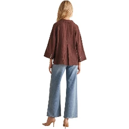Brown Viscose Blouse
