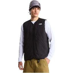 Black Nylon Sleeveless Jacket