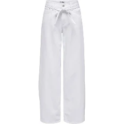 White Cotton Mom Jeans