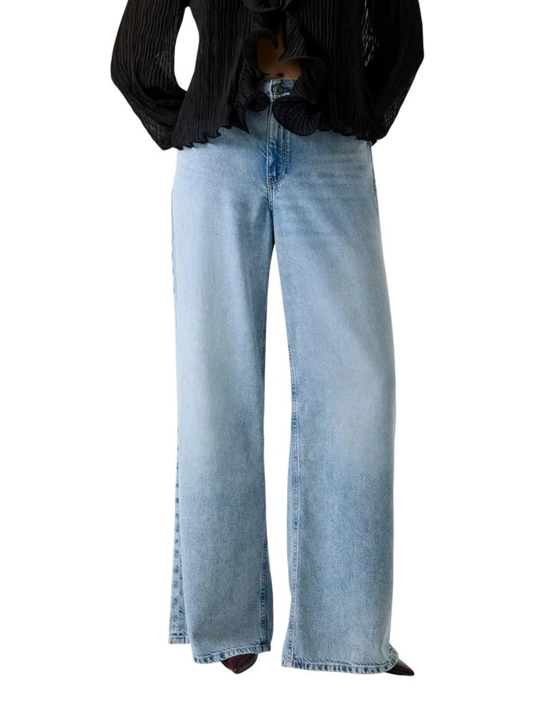 Light Blue Lyocell Relaxed Fit Jeans