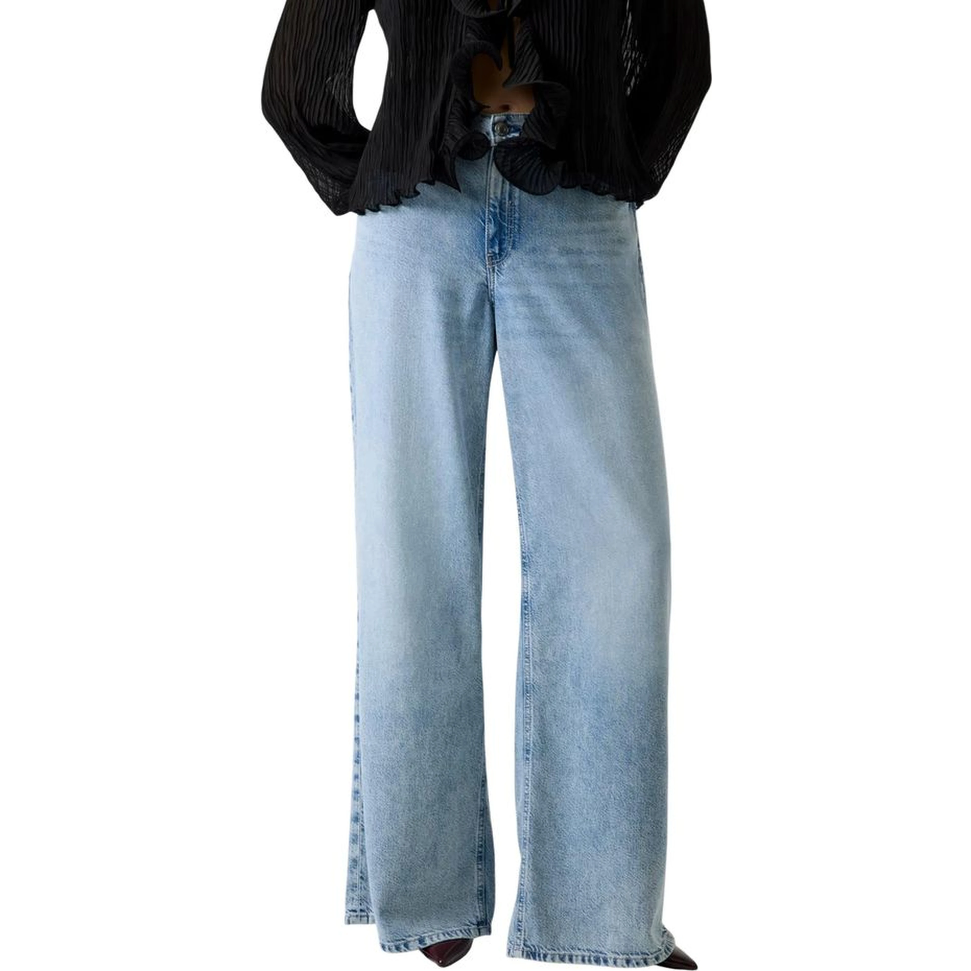 Light Blue Lyocell Relaxed Fit Jeans