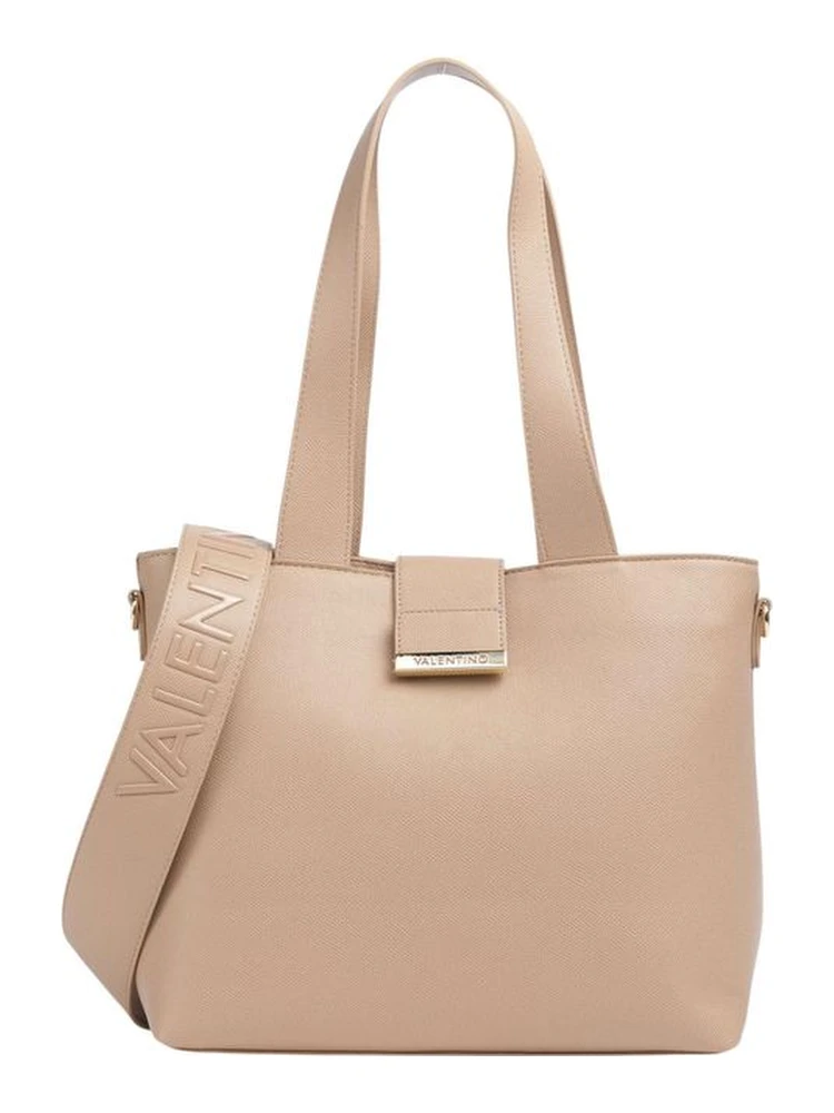 Beige Polyethylene Handbag