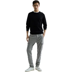 Black Cotton Sweatshirt