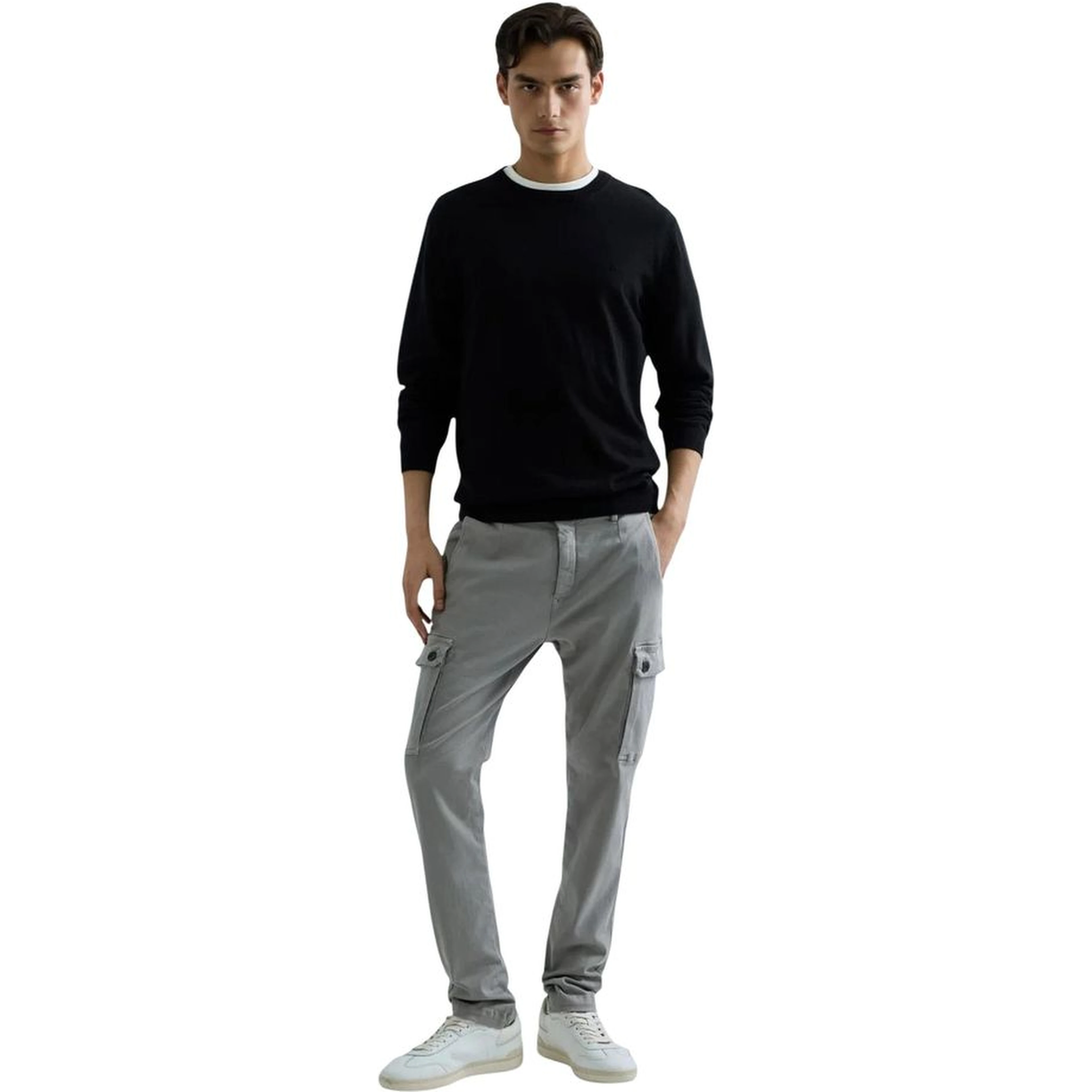 Black Cotton Sweatshirt