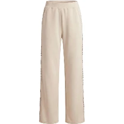 Beige Polyester Joggers (Workout Pants)