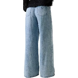 Light Blue Lyocell Relaxed Fit Jeans