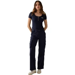 Blue Viscose T-Shirt