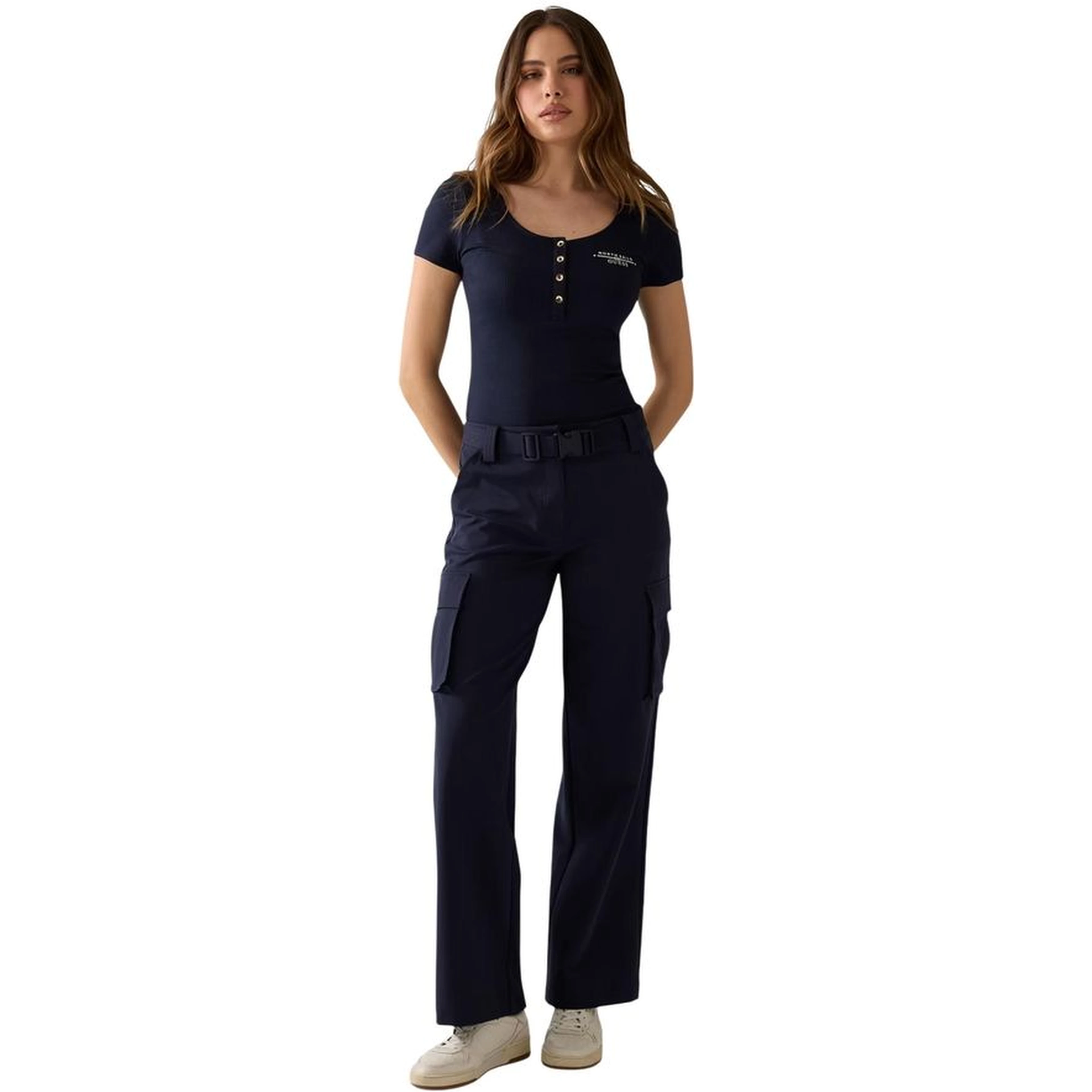 Blue Viscose T-Shirt