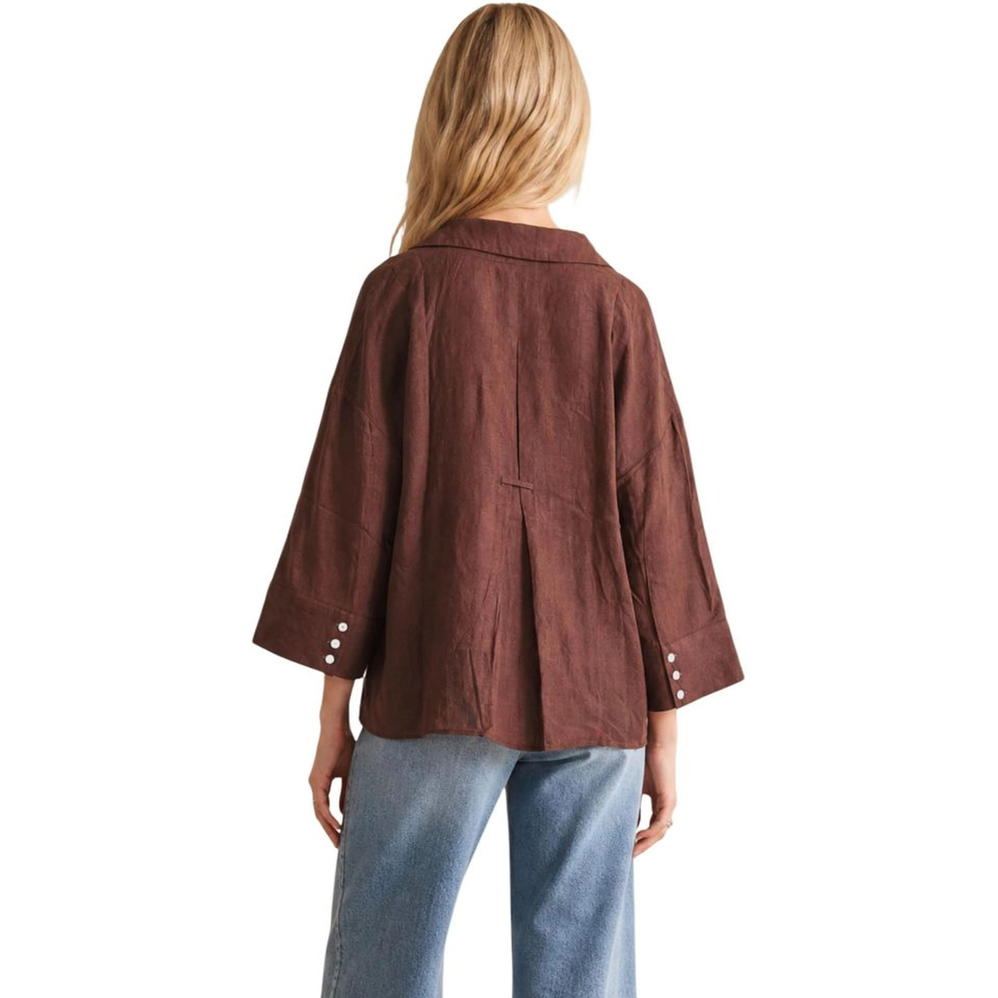 Brown Viscose Blouse