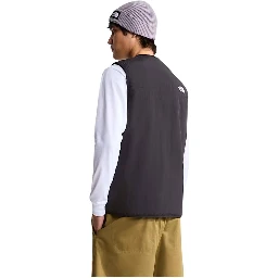 Black Nylon Sleeveless Jacket