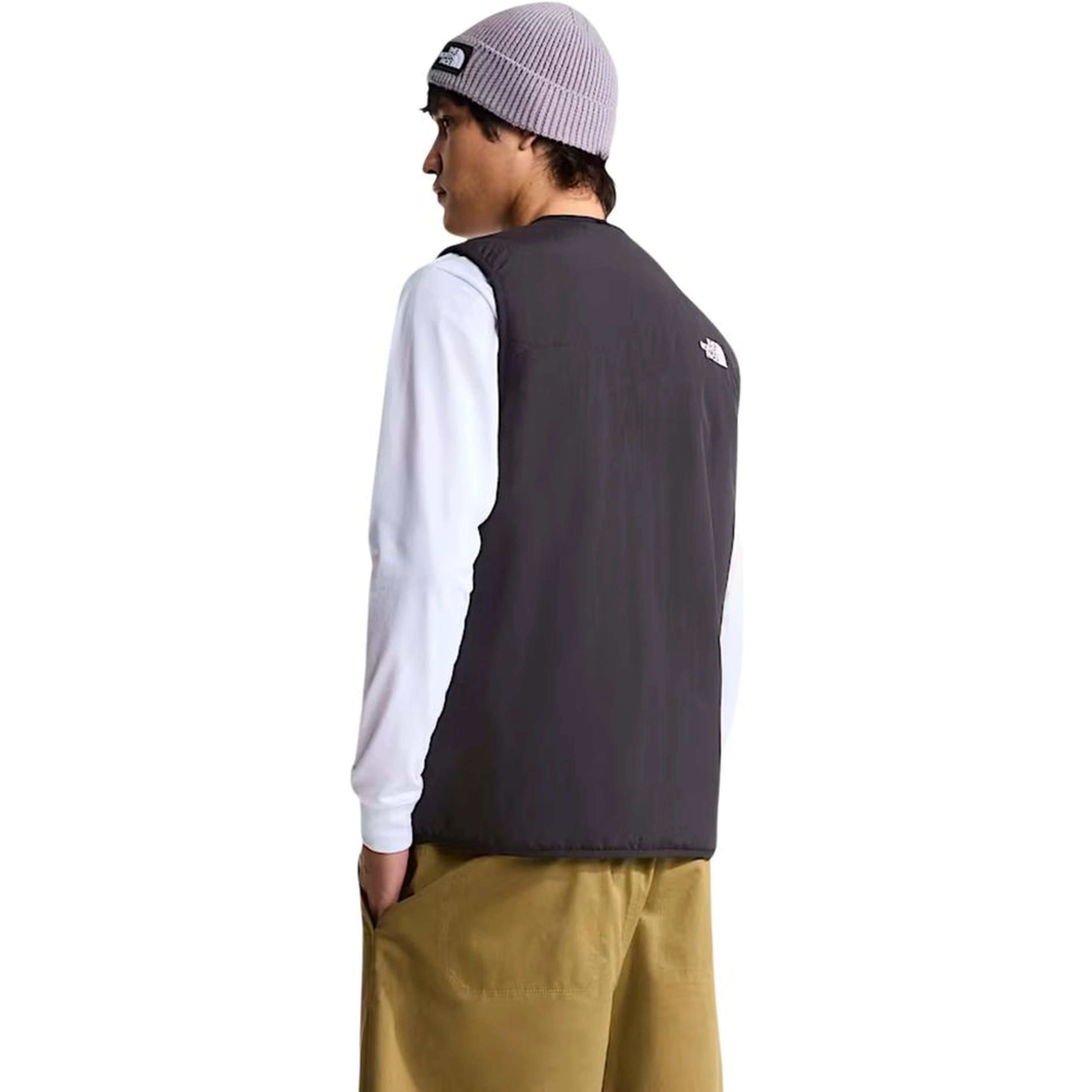 Black Nylon Sleeveless Jacket