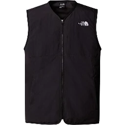 Black Nylon Sleeveless Jacket