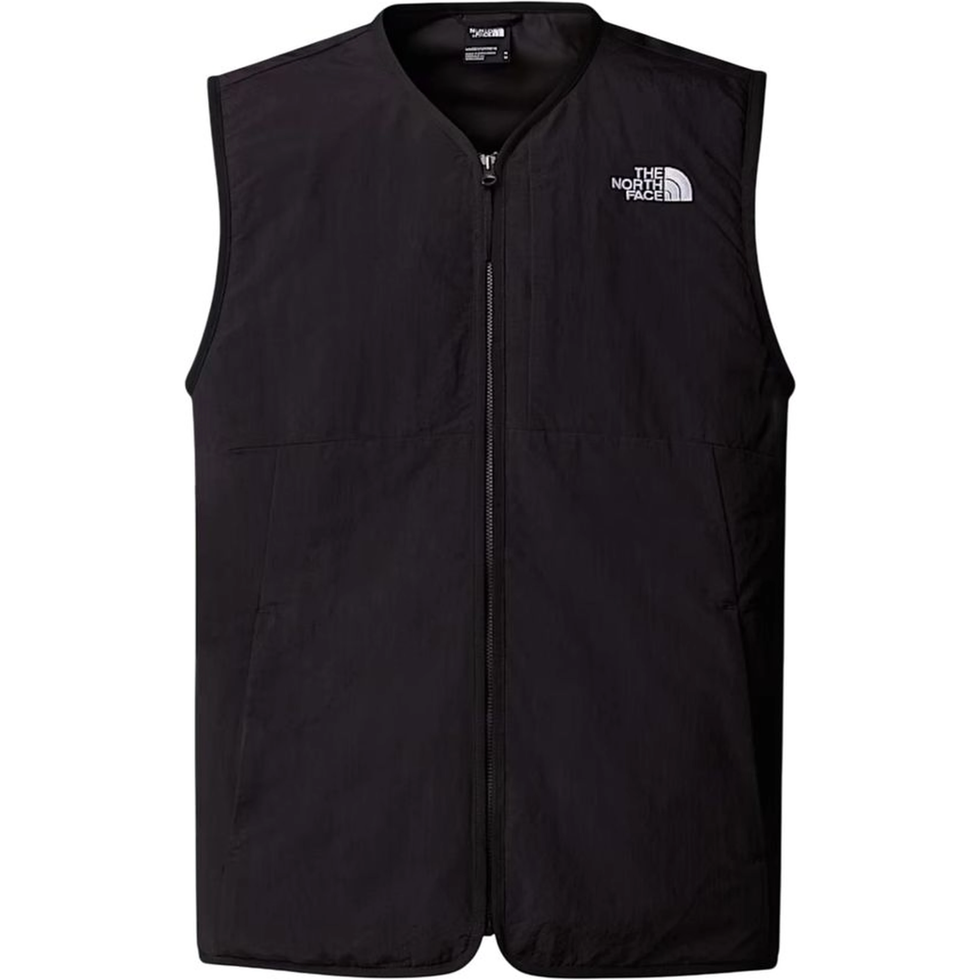 Black Nylon Sleeveless Jacket