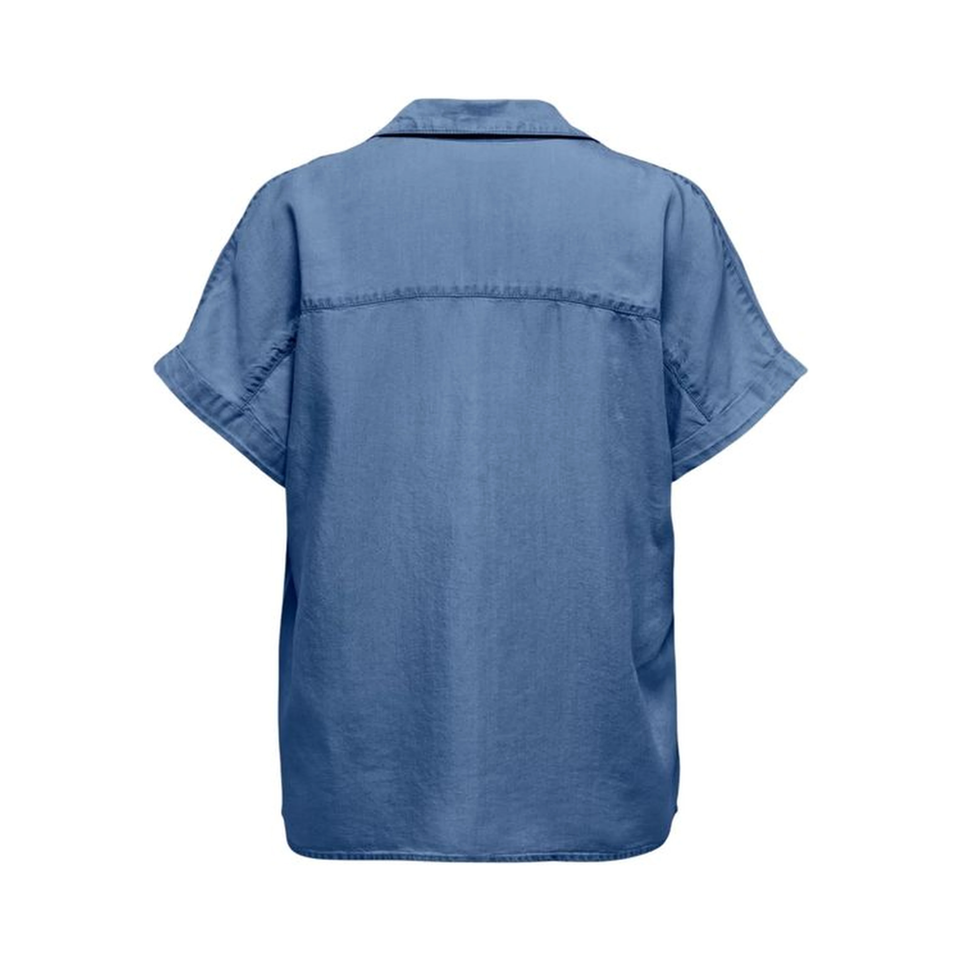 Blue Lyocell Shortsleeve Shirt