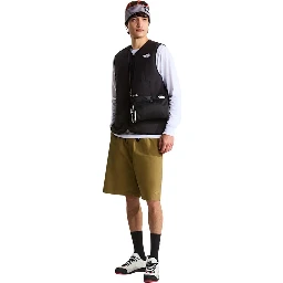Black Nylon Sleeveless Jacket