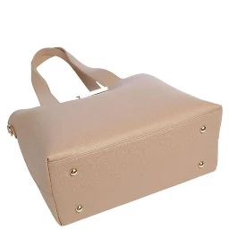Beige Polyethylene Handbag