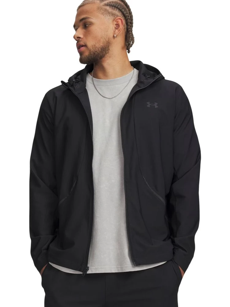 Black Polyester Hoodie