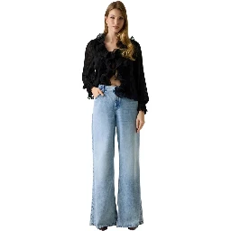 Light Blue Lyocell Relaxed Fit Jeans
