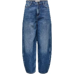 Blue Cotton Mom Jeans