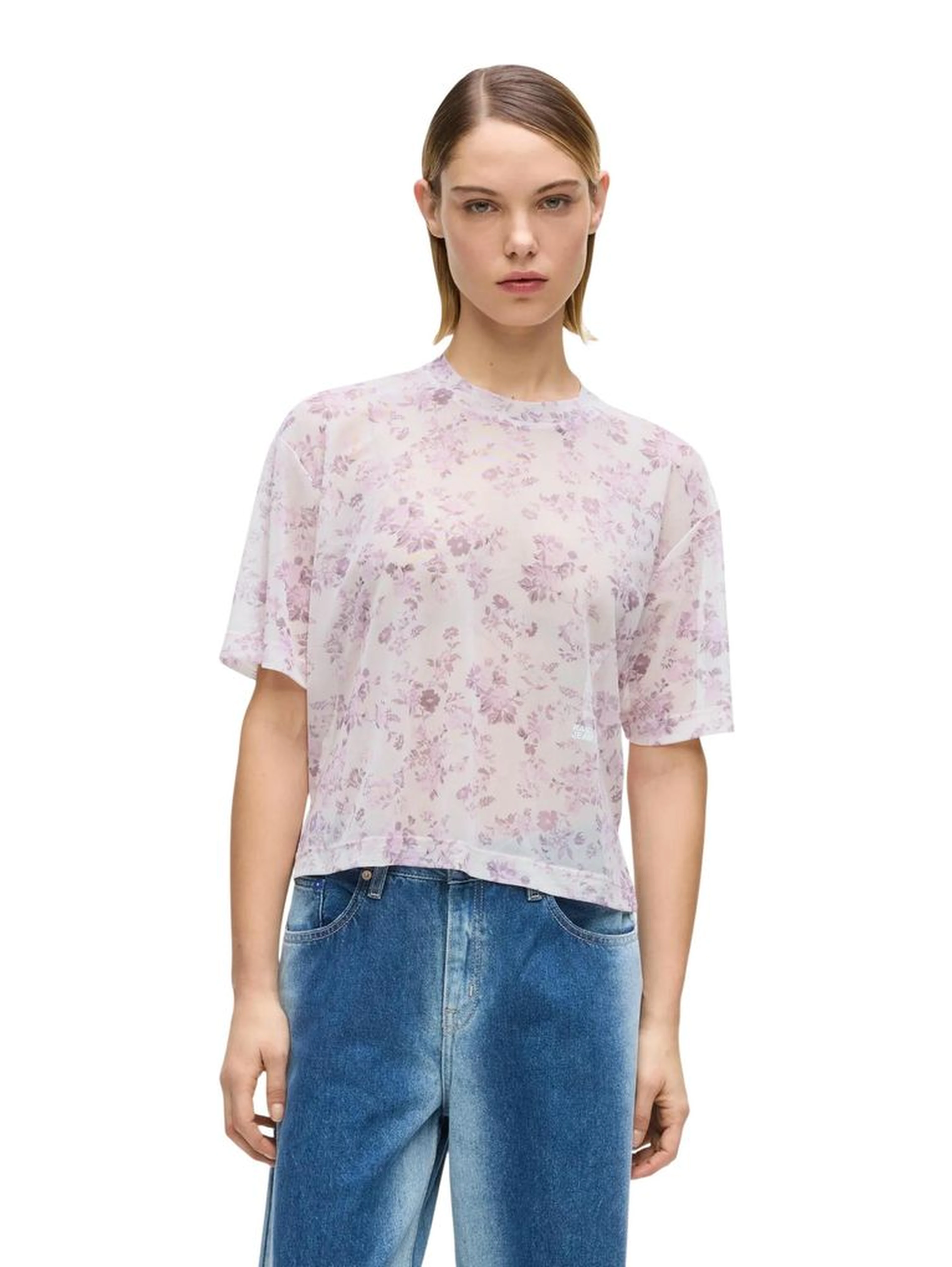 Multicolor Polyester T-Shirt