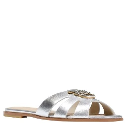White Leather Slippers
