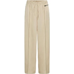 Beige Polyester Joggers (Workout Pants)