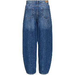 Blue Cotton Mom Jeans
