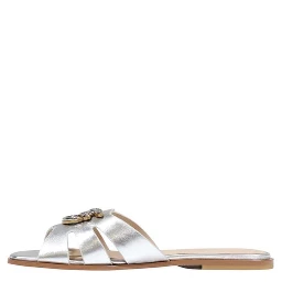 White Leather Slippers