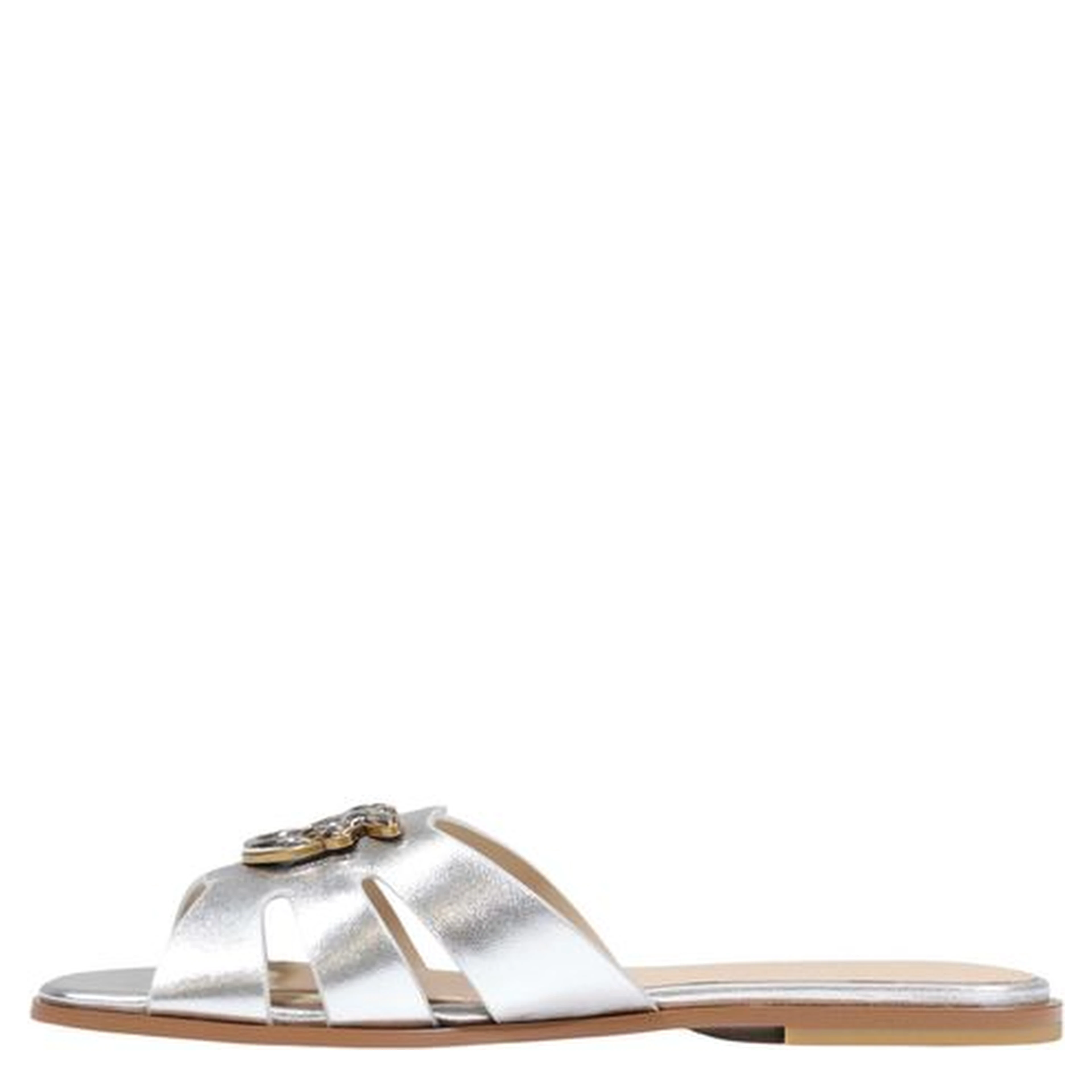 White Leather Slippers