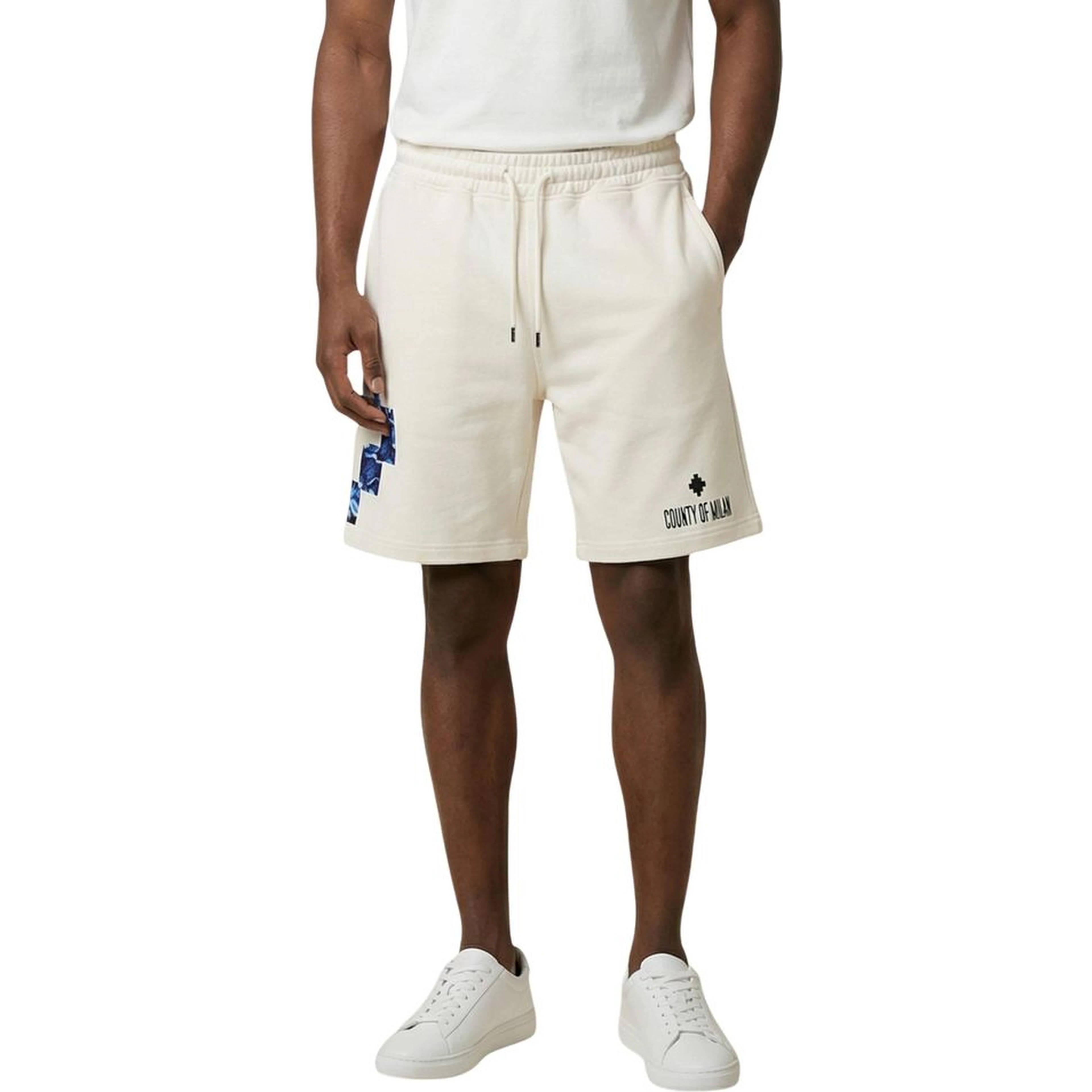 Cream Cotton Bermuda Shorts