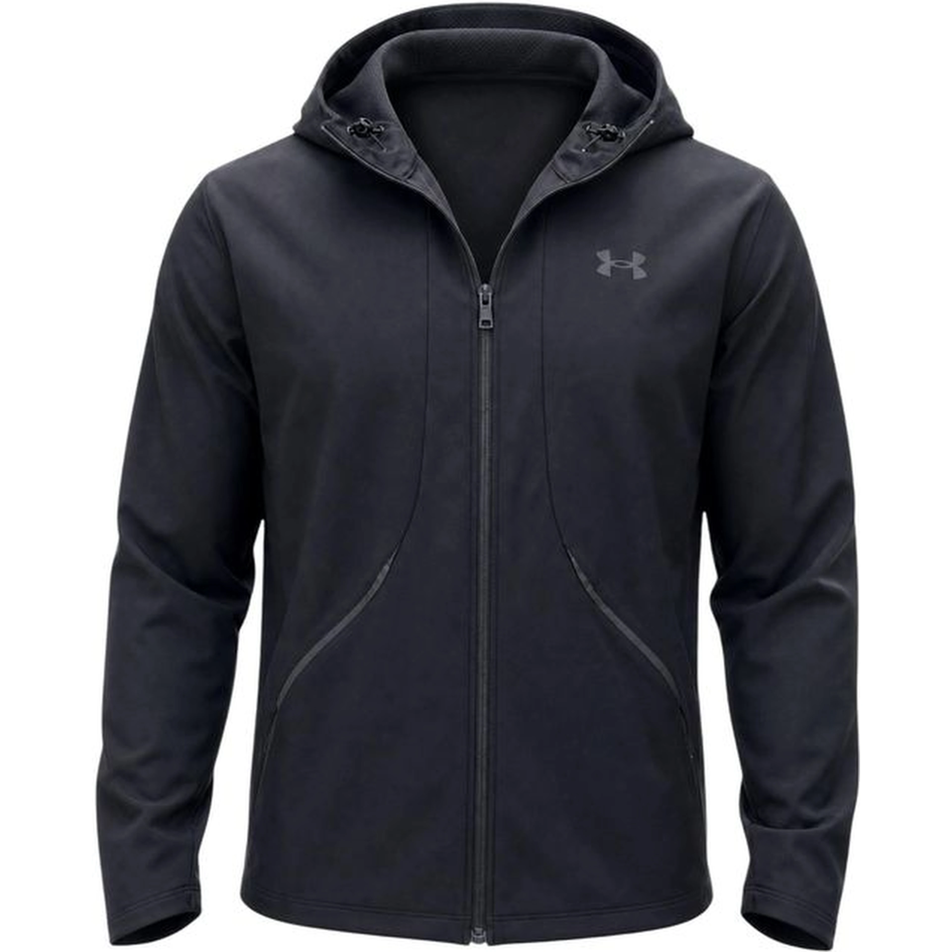 Black Polyester Hoodie