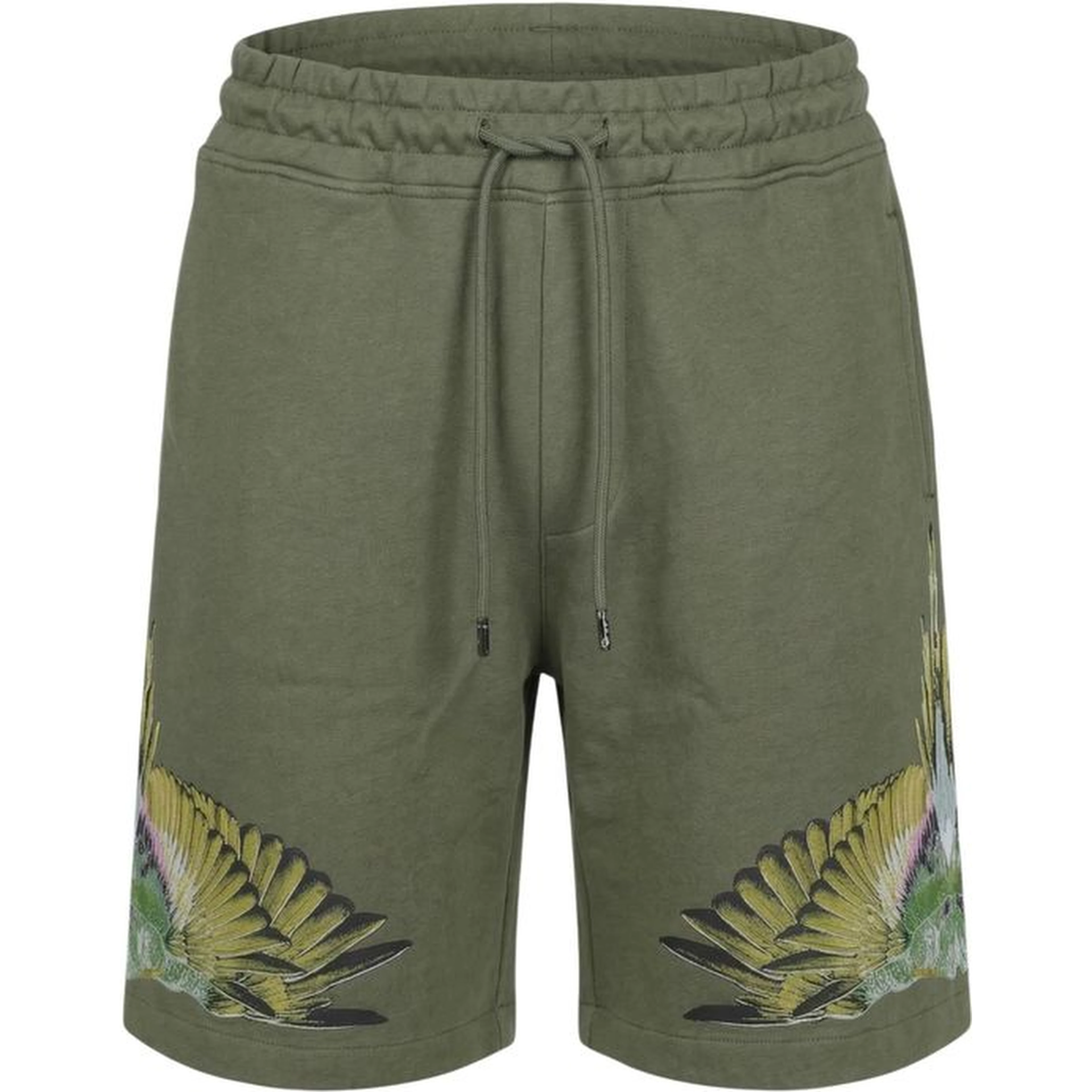 Green Cotton Bermuda Shorts