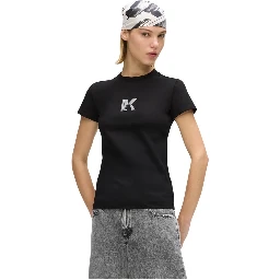 Black Cotton T-Shirt