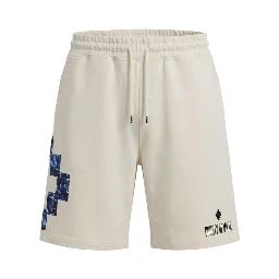 Cream Cotton Bermuda Shorts