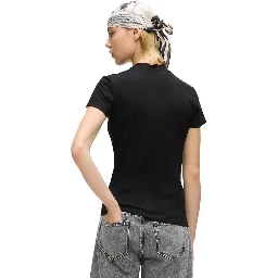 Black Cotton T-Shirt