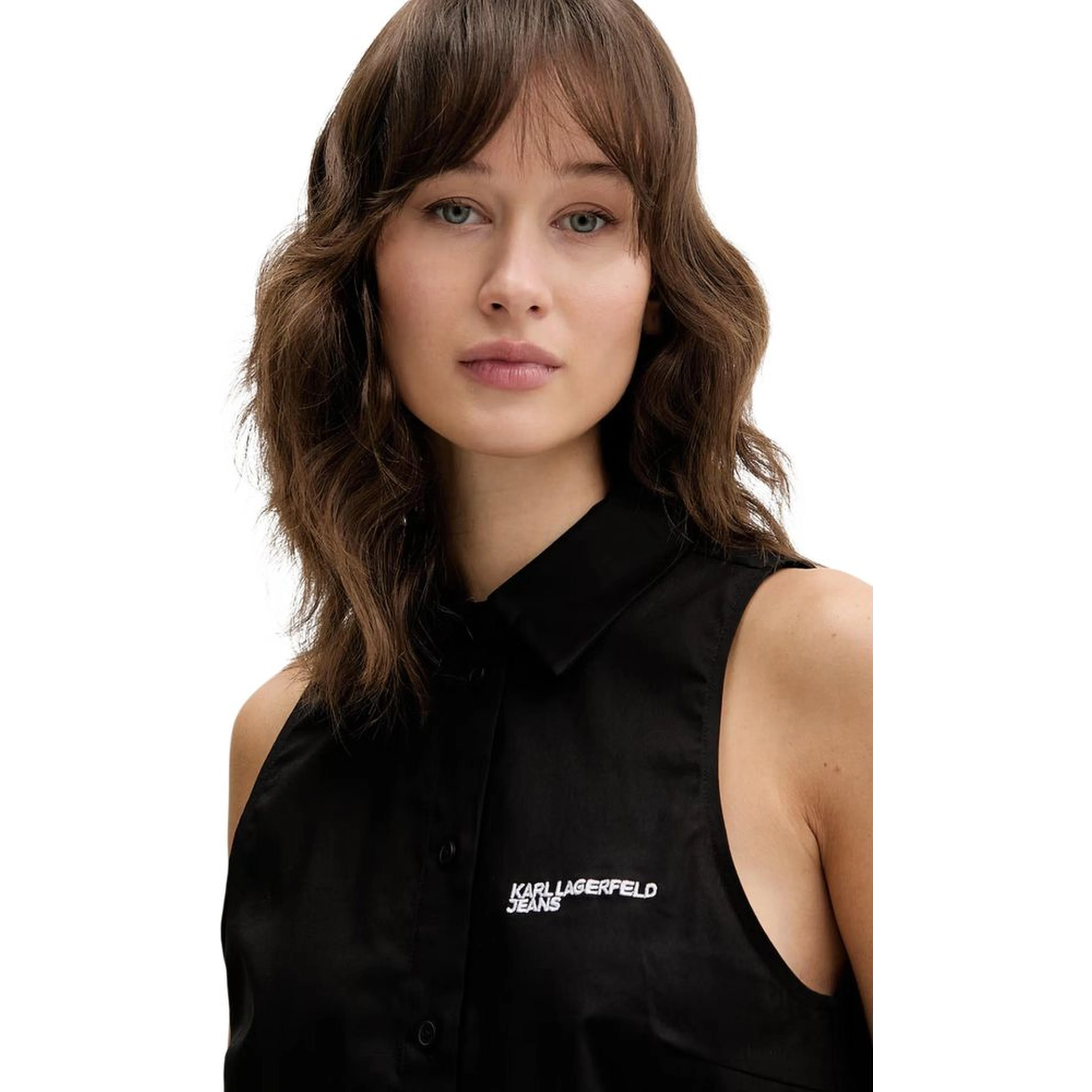 Black Cotton Shortsleeve Shirt