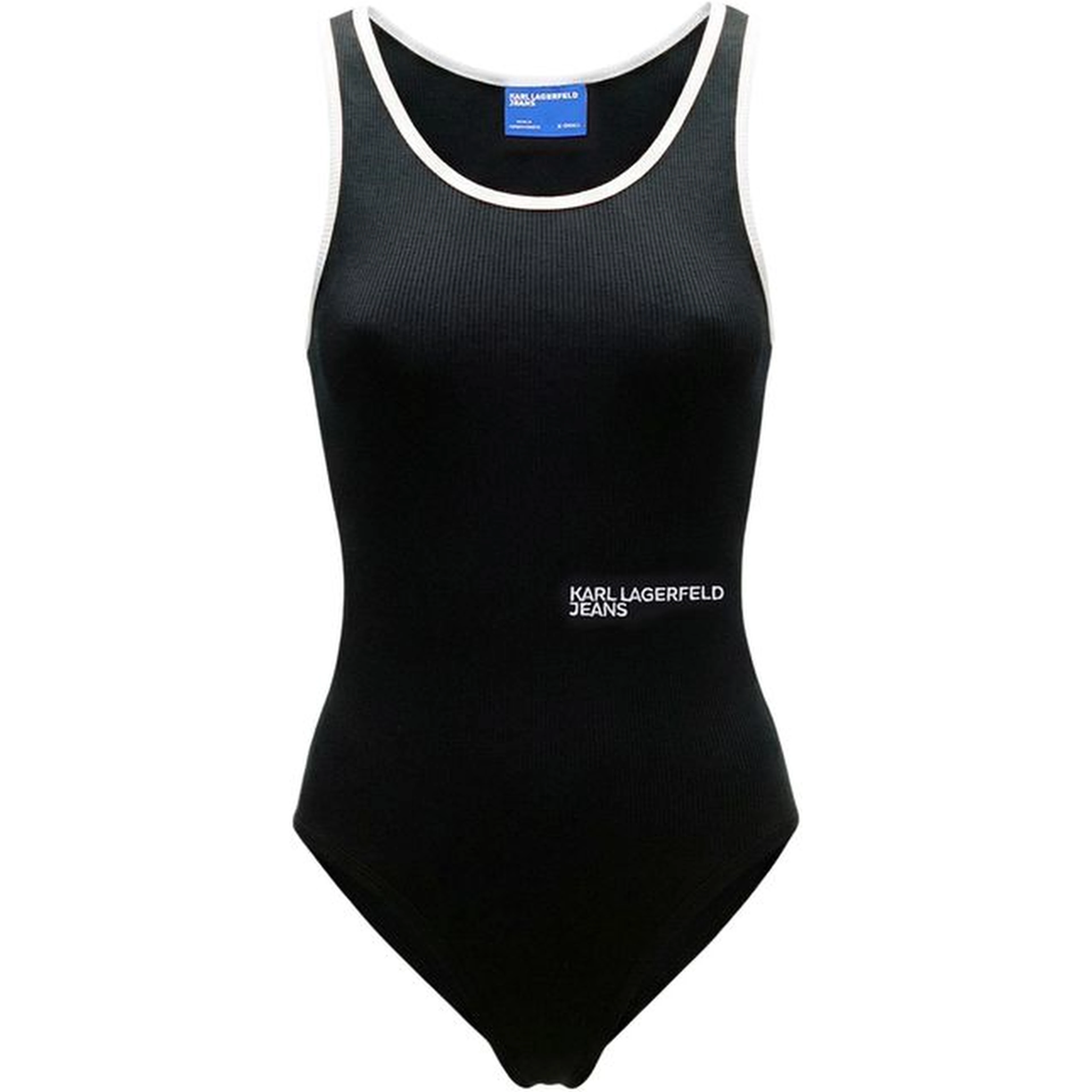 Black Cotton Bodysuit