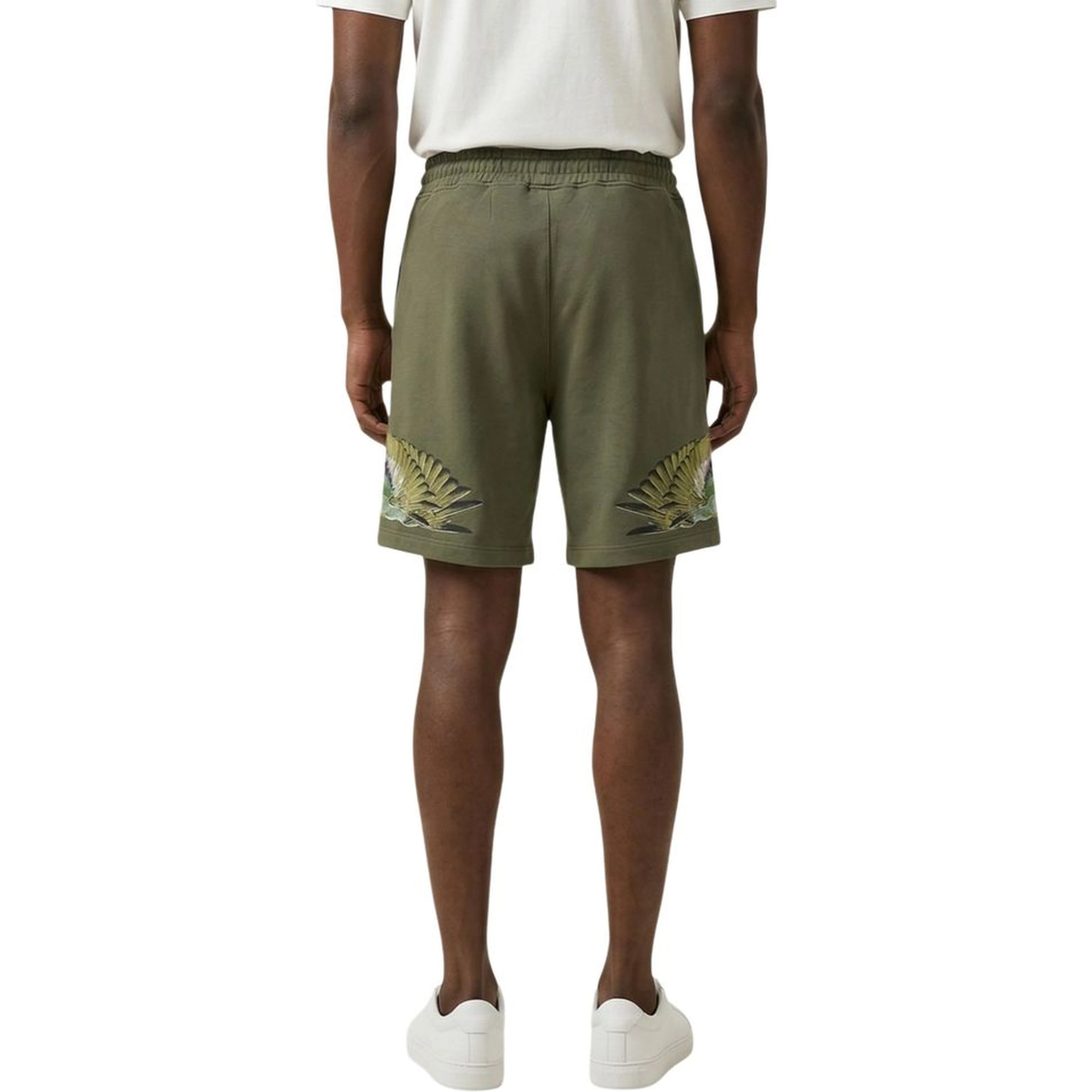 Green Cotton Bermuda Shorts