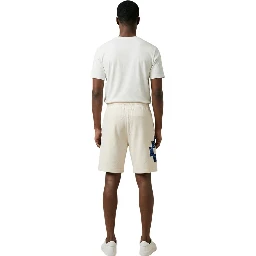 Cream Cotton Bermuda Shorts