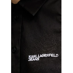 Black Cotton Shortsleeve Shirt