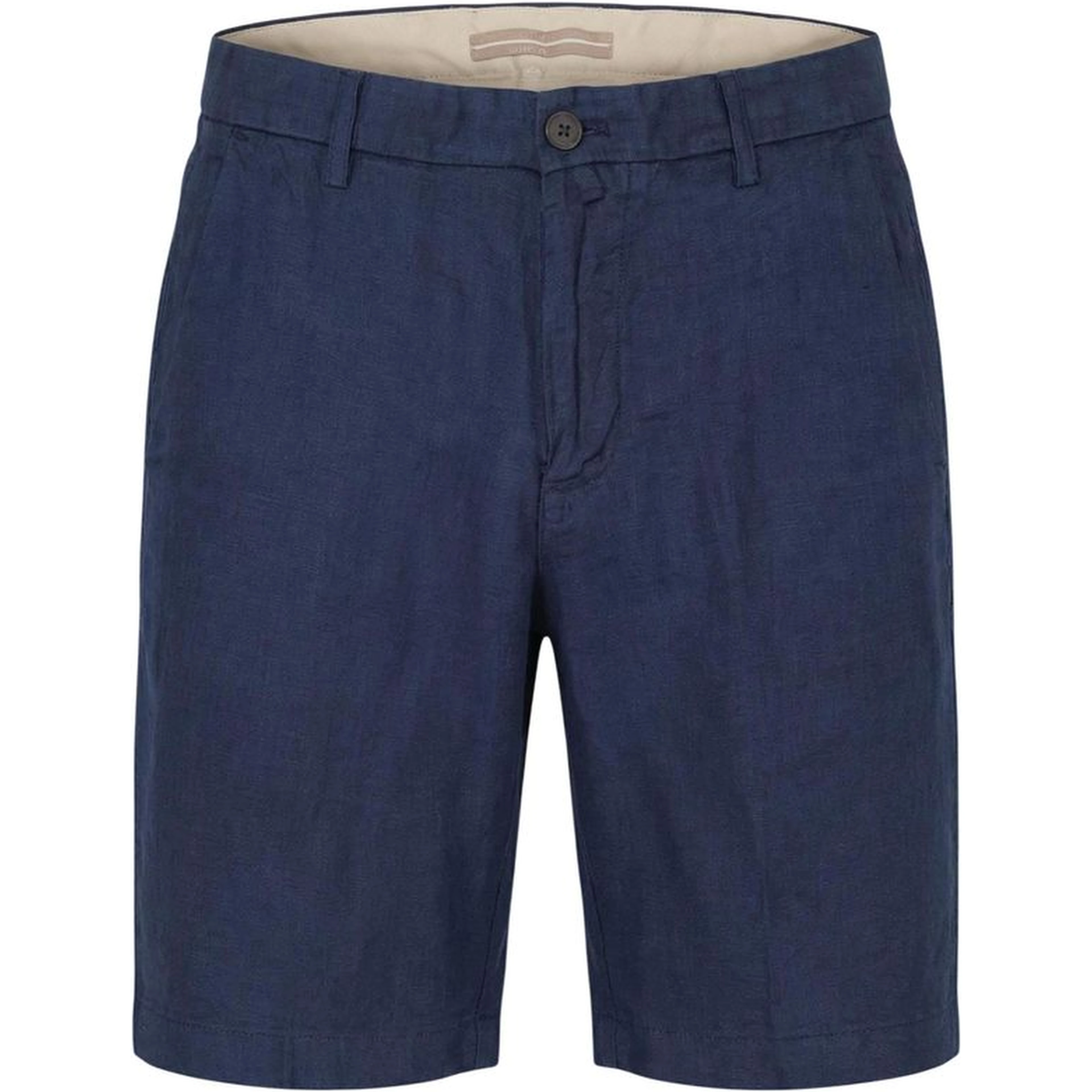 Blue Linen Bermuda Shorts