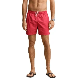 Red Recycled Polyamide Swim Shorts