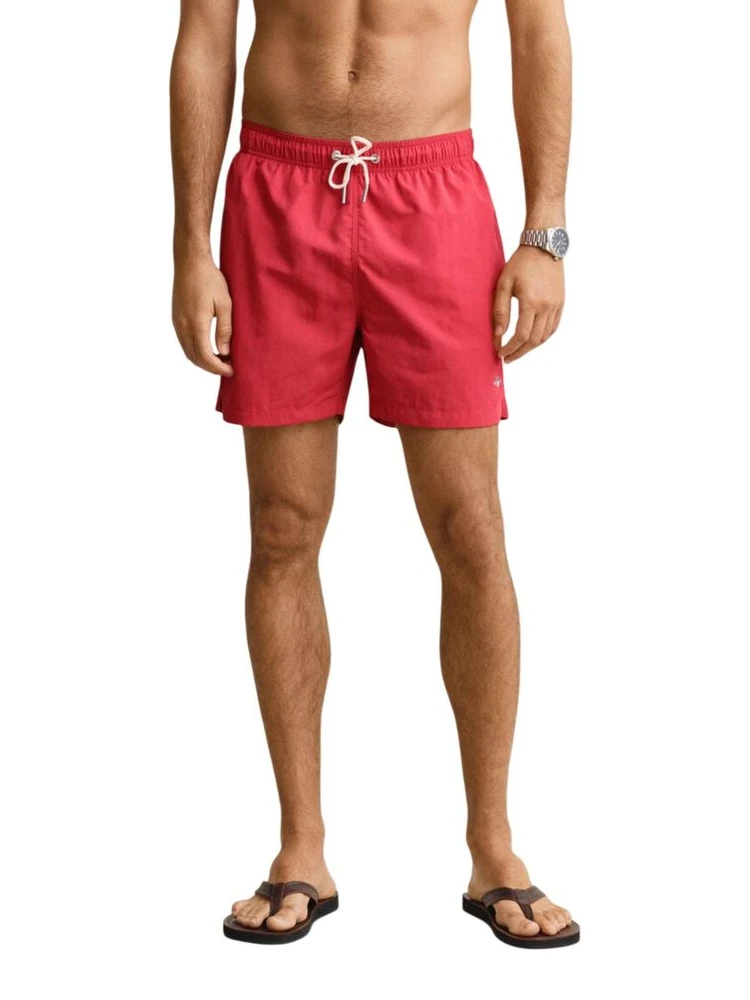 Red Recycled Polyamide Swim Shorts