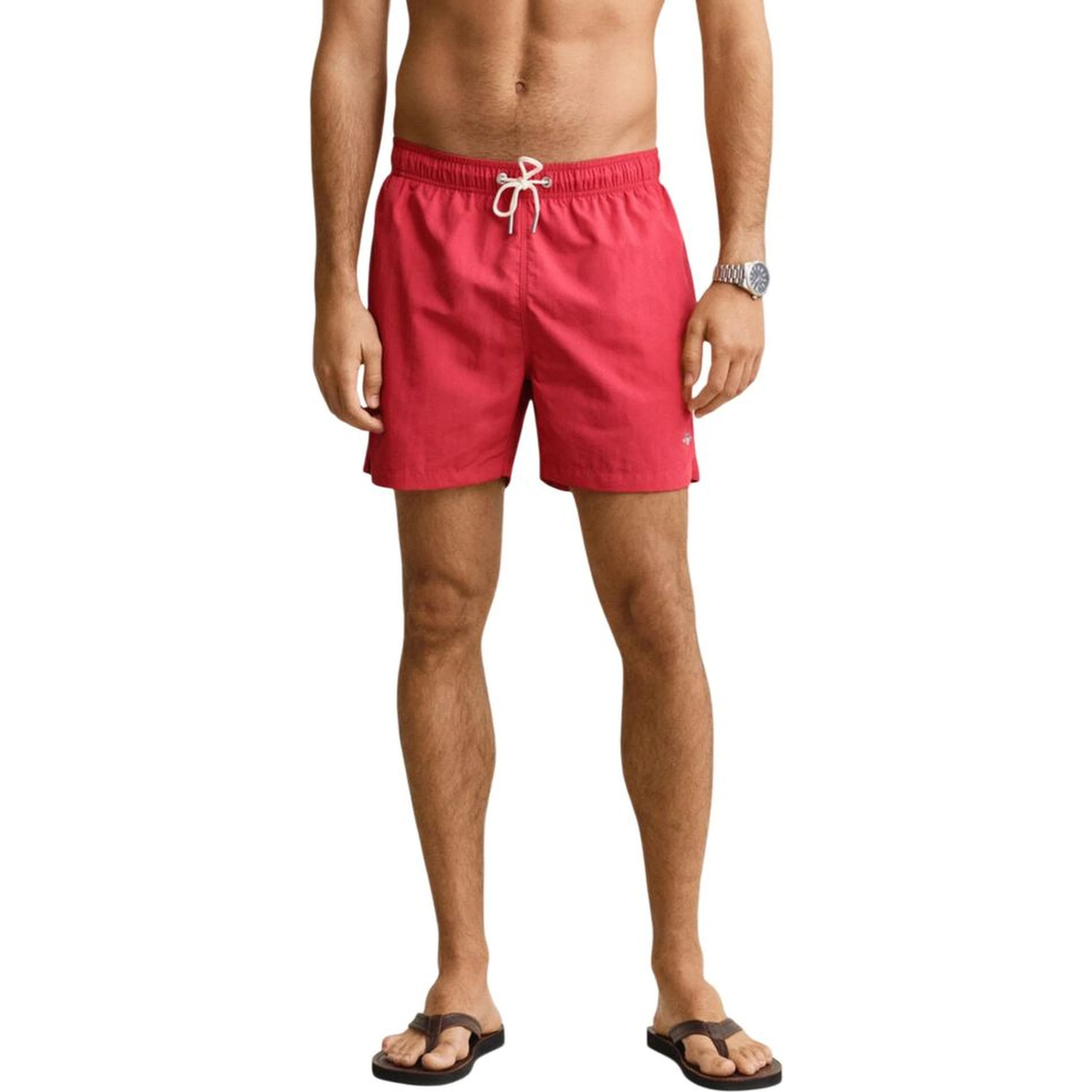 Red Recycled Polyamide Swim Shorts