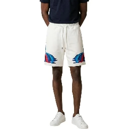 Cream Cotton Bermuda Shorts