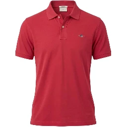 Red Cotton Polo Shirt