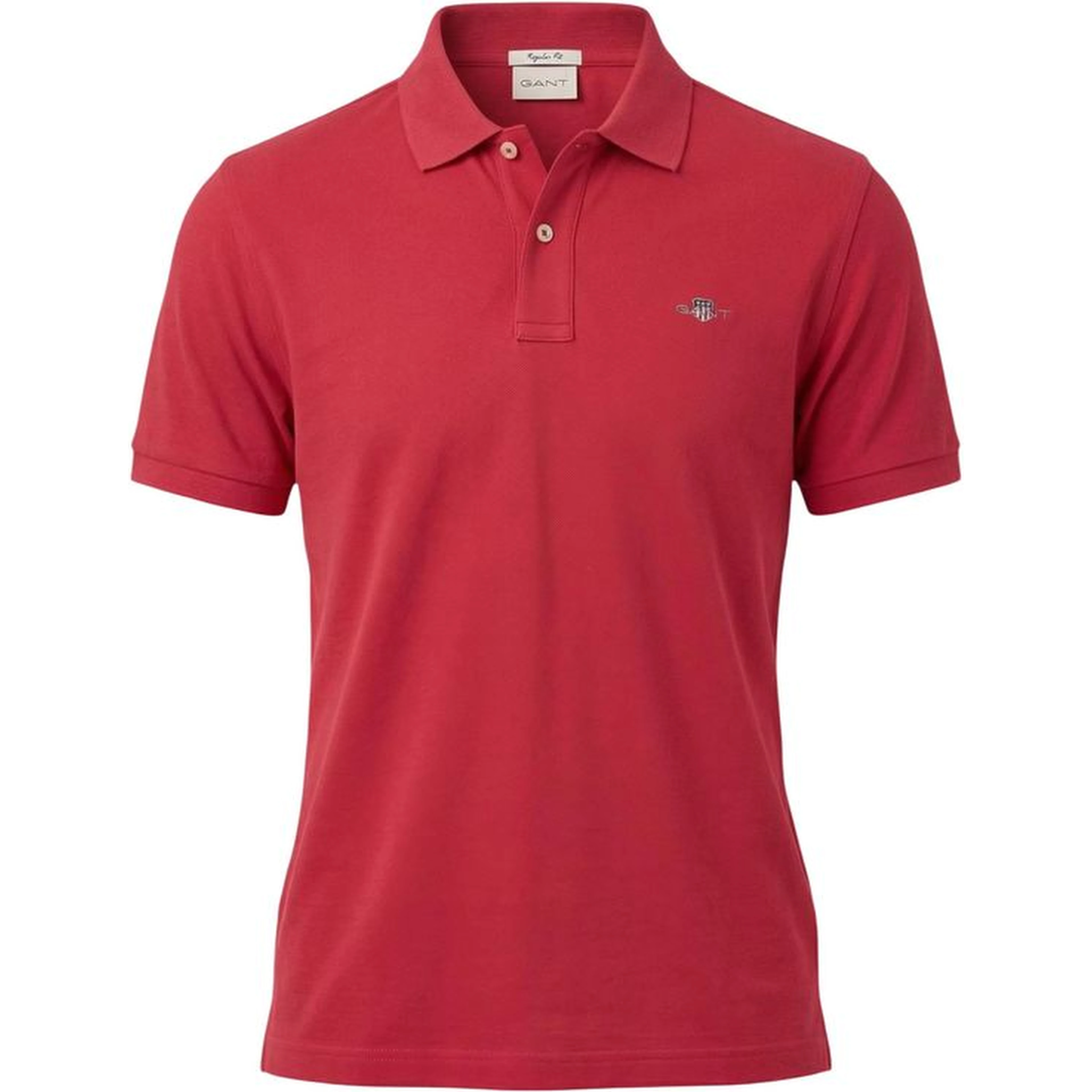 Red Cotton Polo Shirt