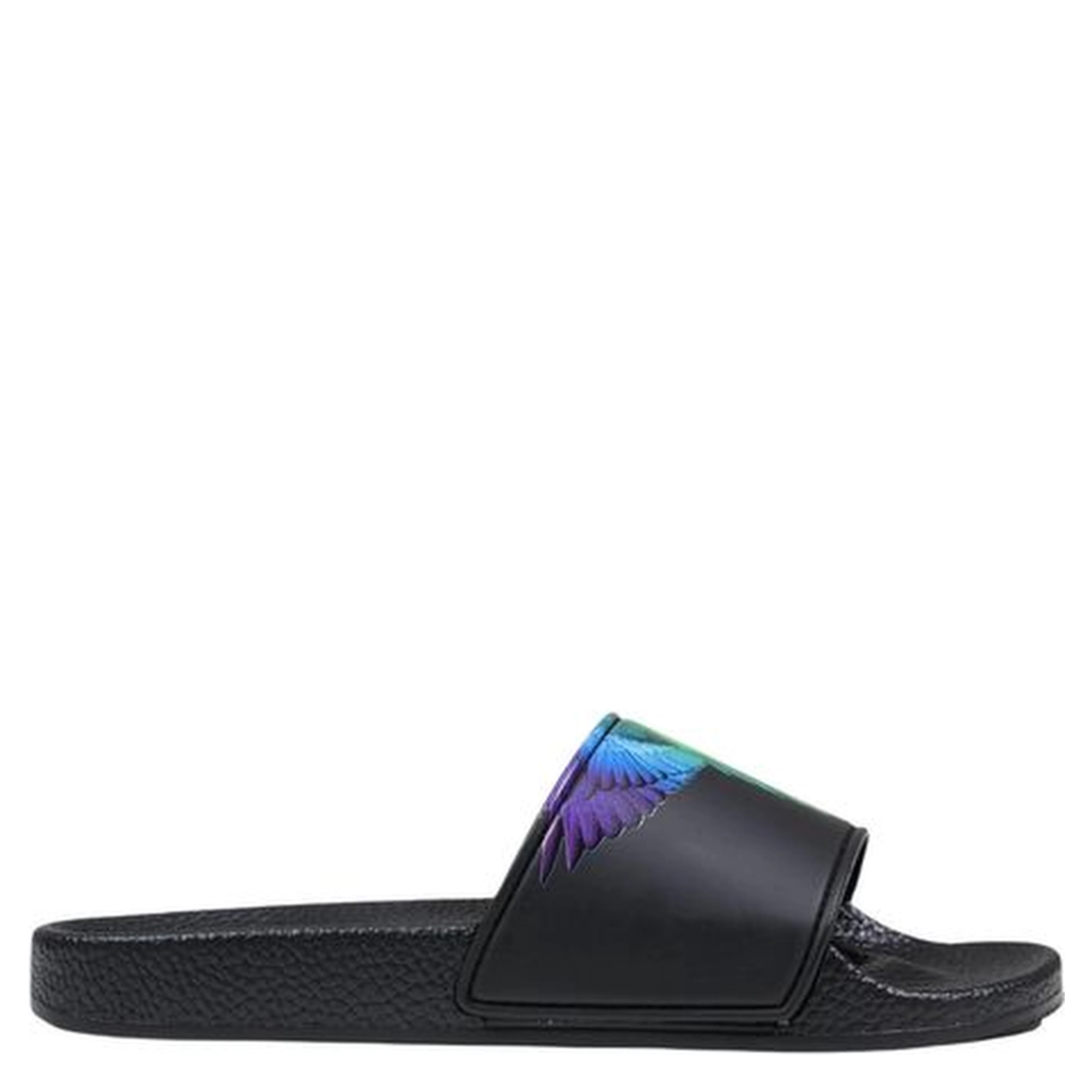 Black Synthetic Slippers
