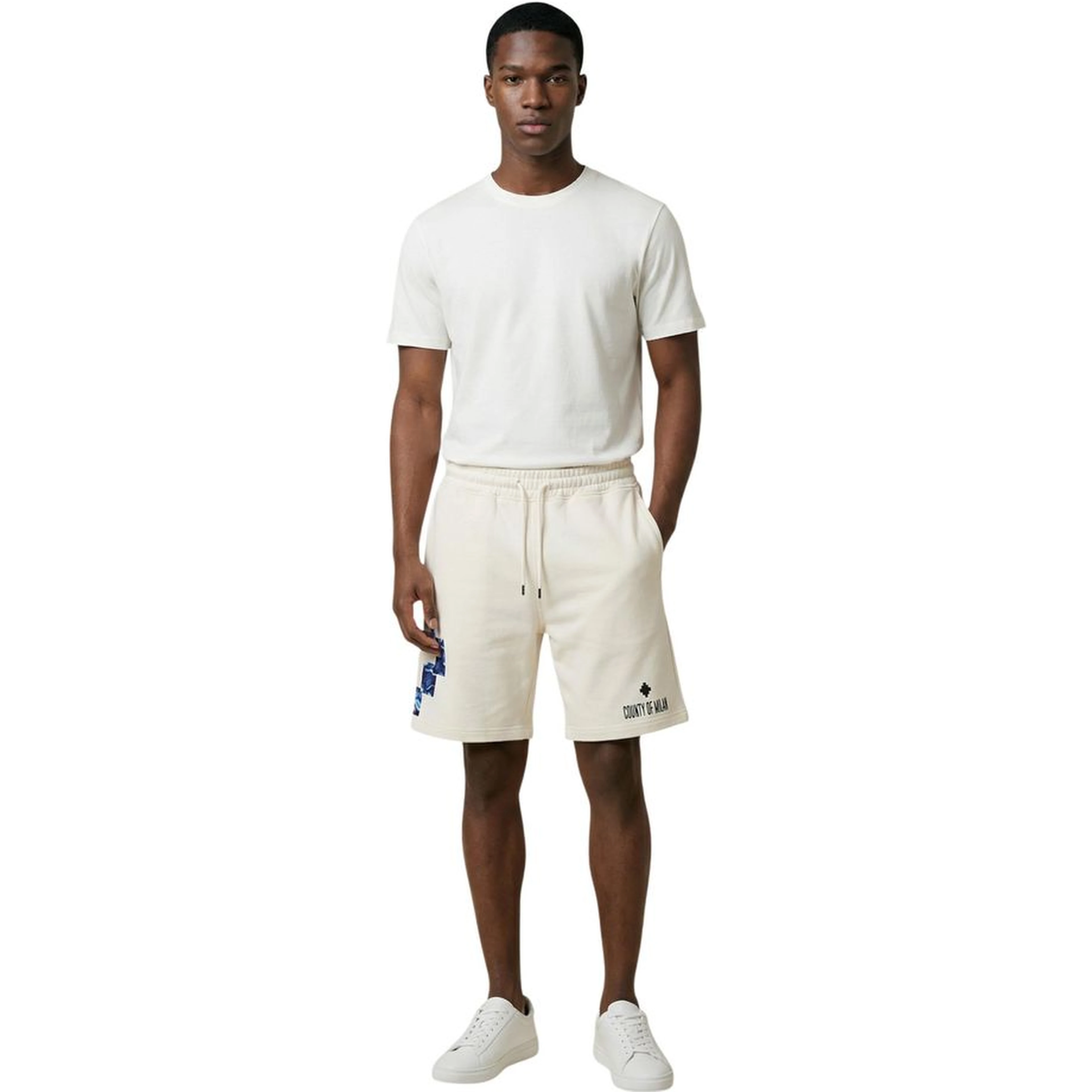 Cream Cotton Bermuda Shorts