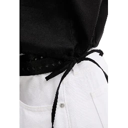 Black Cotton Shortsleeve Shirt